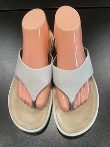 Sandalias Ecco Corksphere WO’s Talla 10 Chanclas Zapatos Cuero Beige. Usado en excelente estado - Imagen 1 de 7