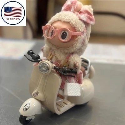 Scooter para Labubu Moto Motociclistas Muñeca Accesorios con Luz Música Foto 1 de 4