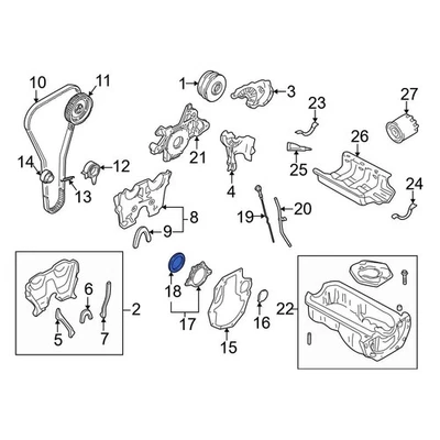 For Mazda Miata 1990-2005 Mazda BP0511312 Rear Engine Crankshaft Seal Foto 1 de 2