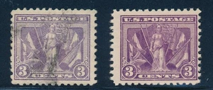 U.S. Scott #537a 3 Cent (Deep Violet) W/PF Certificate. A Beauty SCV: $2,400.00! - Picture 1 of 2
