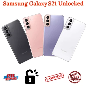 Samsung Galaxy S21 5G 128 GB Negro/Blanco/Púrpura SM-G991U1 Desbloqueado Impecable A+ - Imagen 1 de 38