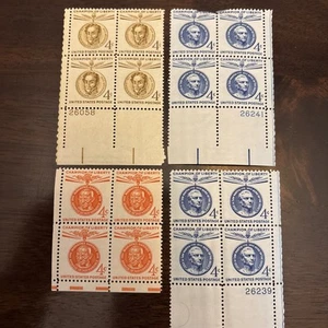4¢ Champion of Liberty MNH Blocks – Lajos Kossuth, Gandhi, Simon Bolivar - Picture 1 of 5