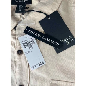 Nueva Camisa de Vestir Porter & Ash Algodón/Cachemira Talla XL - Imagen 1 de 6
