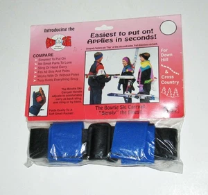 NEW SEALED Bow Tie Ski Carryall Made in USA Griffin-Gauger NOS Blue Ski Rack - Picture 1 of 3