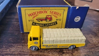 Caja de cerillas Moko Lesney #51A Albion Chieftain original caja B2 1958 Foto 1 de 2