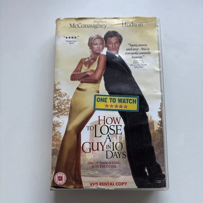 How to Lose a Guy in 10 Days VHS 2003 Big Box, Kate Hudson & Matthew McConaughey - Image 1 of 4