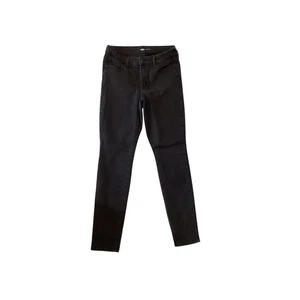 Pantalones de mezclilla negros ajustados Old Navy Pop Icon para mujer talla 10 altos - ligeramente usados -667 - Imagen 1 de 10