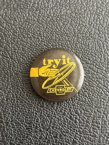 Try It Chevrolet 1" Oldtimer KFZ Werbung Pin-Back Buttons - Bild 1 von 4