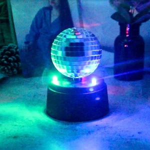Specchio Disco Ball Argento Glitter Ball per DJ Dance Party Casa Dance Feste Nuovo - Foto 1 di 11