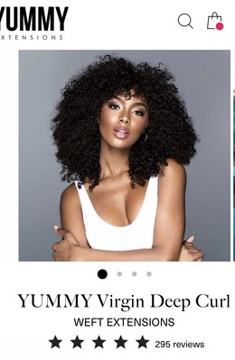 Paquetes rizados profundos de extensiones deliciosas Foto 1 de 4