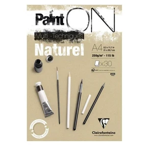 Clairefontaine Paint'On Kraft Glued Pad 250gsm A4 Multi-Techniques 30 Sheets New - Picture 1 of 1