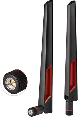 2x Dual Band WiFi Antenna for Wi-Fi Extender IP Security Camera PCI-E WiFi Card - Image 1 of 4