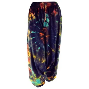 Pantalones harén pantalones pluder pantalones aladinos pantalones bomphose Goa Batik modelo 01 - Imagen 1 de 18
