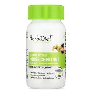 Horse Chestnut Extract Capsules 98% AESCIN STRONGEST Natural Circulatory Support - Picture 1 of 4