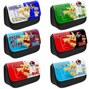 Football Pencil Case Pokemon School Stationary Bag Boys Kids Personalised Gift - Picture 1 of 67