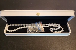 Imitation Pearl Necklace for Men, Pearl Necklaces for Women, 6mm White - Picture 1 of 3