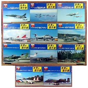 LOT 11 BUNRIN-DO "FAMOUS AIRPLANES OF THE WORLD" USAF/USN/USMC JET FIGHTERS 1980 - Picture 1 of 7