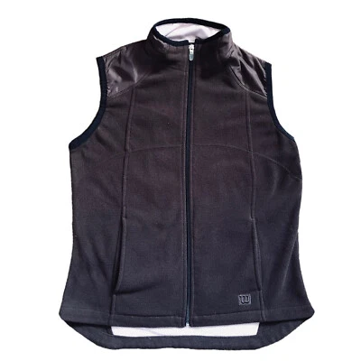 Chaleco Wilson Mujer Polar Marrón Rosa Malla Sin Mangas Poliéster Talla Mediana Foto 1 de 4