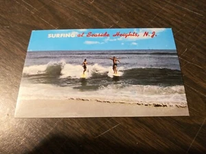 Surfing at Seaside Heights, NJ (Circa 1980s) Post Card - Picture 1 of 2