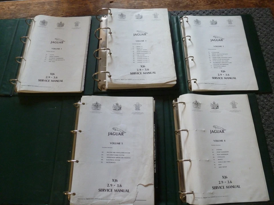 Jaguar XJ6 1986-1990 juego manual de reparación de taller 2,9 L 3,6 L 1987 1988 1989 Foto 1 de 1