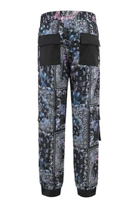 MEN'S TECHNO UTILITY BANDANA PRINT HYPER CARGO JOGGER PANTS       EP10194 - Picture 1 of 17