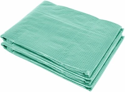 UIRIO 10x7x7FT Replacement Plastic Greenhouse Cover Tarp with 6 Window for Ventilation