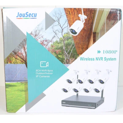 New JouSecu 8CH 8 Cameras Wireless 1080P HD 2 TB NVR System Kit Model N029(8C2T) - Image 1 of 4