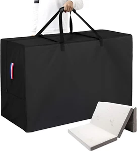 Folding Mattress Storage Bag, 600D Heavy Duty Waterproof Carry Case with Zipper, - Picture 1 of 7