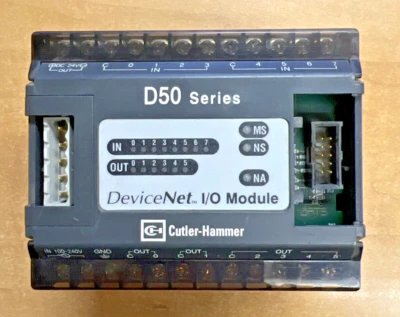 Cutler Hammer DN50SR14 Relay Output DeviceNet I/O Module D50 Series - Image 1 of 4