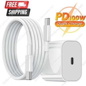 For Android 20W Type C Fast Charger Adapter Block 100W USB C Charging 6FT Cable - Picture 1 of 15