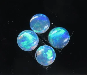 Australian White/Precious Opal 3.6mm Coober Pedy Natural 4 Stone Parcel - Foto 1 di 4