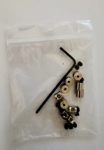 12 Brooch pin saver barrel locks (with allen key) Bike scooter rally badge etc. - Picture 1 of 1