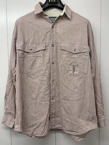 Camisa de Colección Wrangler Manga Larga Para Hombre Grande Rayas Metal Cierre a Presión - Imagen 1 de 10