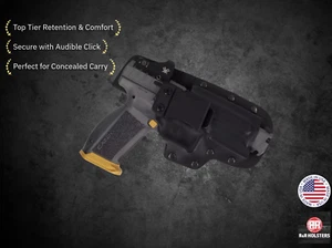 Walther - IWB Hybrid Holster - Optic Ready - Matte Black - Picture 1 of 12