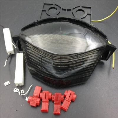 Светодиодные задние фонари дымчатые встроенные указатели поворота подходят для Kawasaki Ninja 650R 2006-2008 - Изображение 1 из 4