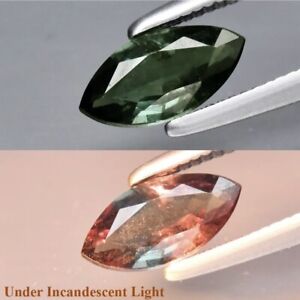 Natural 0.50ct 7.2x3.7mm Marquise Unheated Color Change Garnet, Madagascar