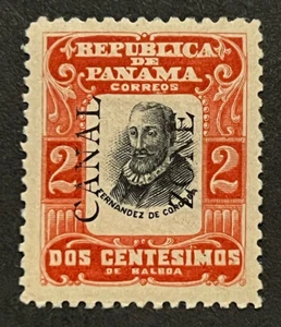 Travelstamps: Canal Zone OP Stamps #21 - 1906 - 2 Cent Cordoba Mint MOGH - Picture 1 of 5