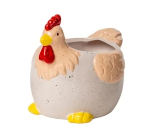 Vaso Gallina 21x16x18 Decorazioni Primavera Pasqua - Imagen 1 de 1