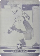 2014 ITG Draft Prospects CONNOR McDAVID Printing Plate 1/1 BLACK Erie Otters #71