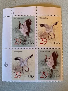 US Stamps SC# 2868a Cranes 29c PB MNH 1994 - Picture 1 of 1