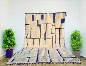 Custom moroccan beni rug - handmade rug for bedroom - beni ourain Rugs for floor - Picture 1 of 9