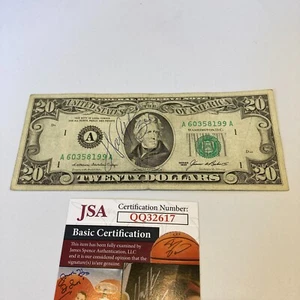 Walter Payton Signed Autographed 1985 $20 Dollar Bill Chicago Bears HOF JSA COA - Picture 1 of 6