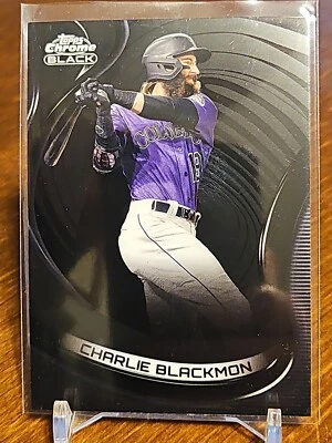 Charlie Blackmon 2022 Topps Chrome Black Base - Colorado Rockies 26 - Image 1 of 2