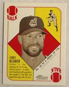 2015 Topps Heritage '51 Collezione Corey Kluber #42 Mini Retro Verde Parallelo SP - Foto 1 di 1