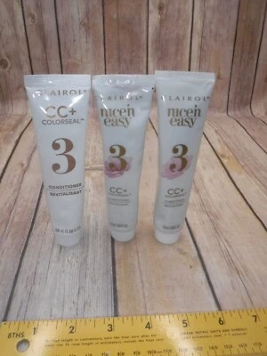 Clairol Nice N Easy 3 CC+ Acondicionador Colorseal 1.86 Lote 3 Tubos Revitalizante * Foto 1 de 4