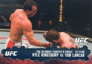 2009 Topps UFC Round 2 KYLE KINGSBURY TOM LAWLOR RC DEBUT 12.13.08 #139