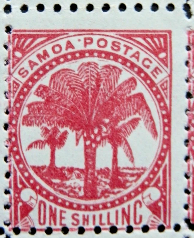 SAMOA 1886-1900 SG25 1s. ROSE-CARMINE- WATERMARK 4a -  CV £65.00-  MNH - Image 1 of 1