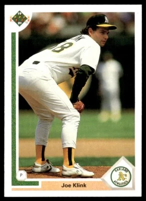 1991 Upper Deck #468 Joe Klink Oakland Athletics - Image 1 of 2