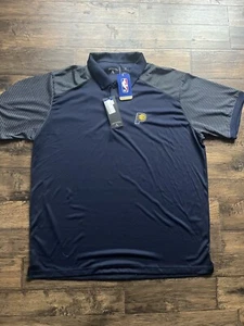 Indiana Pacers Antigua NBA Polo Golf Shirt Mens Size XL Navy Blue NWT NBA STORE - Picture 1 of 10