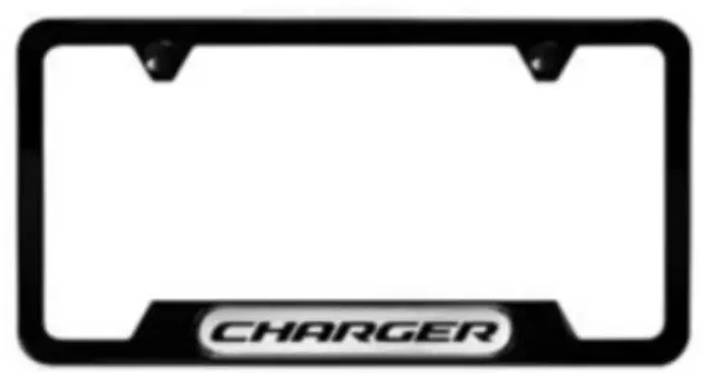 06-23 Dodge Charger New Matte Black License Plate Frame Bracket Mopar Factory - Image 1 of 1